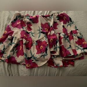 floral skirt size L